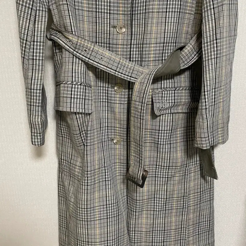 [SOLD OUT] FRONTRROW X RECTO 체크 트렌치코트