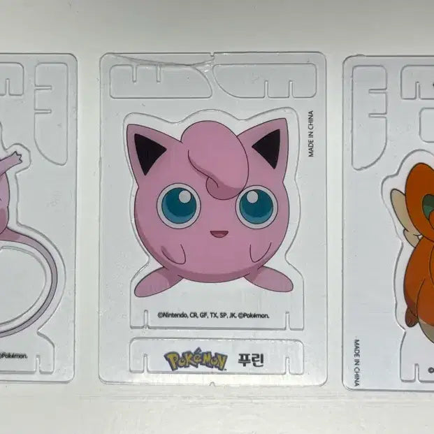 [BUNJANG] Pokemon Cereal 3D Standee Set (Mew, Jigglypuff, Smoochum) / 포켓몬 시리얼 입체 스탠드 뮤,푸린,빠모