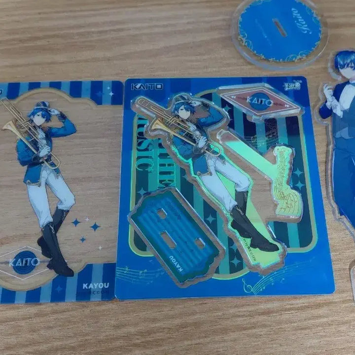 [BUNJANG] Vocaloid KAITO Acrylic Stand Set / 보컬로이드 카이토 KAITO 아크릴 굿즈 세트