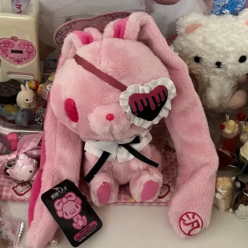 [BUNJANG] General Rabbit Blindfold Eyepatch Gyaru Jireikei Sanrio Plush / 범용토끼 안대 아이패치 갸루 지뢰계 산엑스 산리오 인형