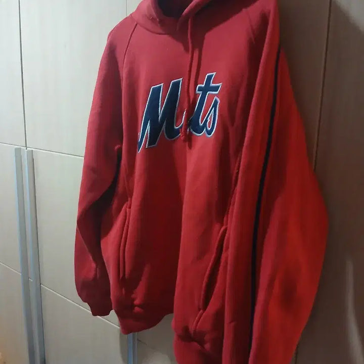 [BUNJANG] MLB Mets Red Hoodie / MLB Mets 메츠 레드 후드티.90