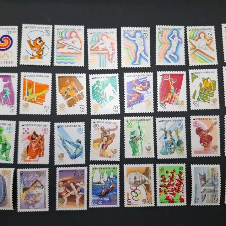 [BUNJANG] 1988 Seoul Olympics Commemorative Stamp Complete Set (32 Varieties) / 1988 서울 올림픽 기념 우표