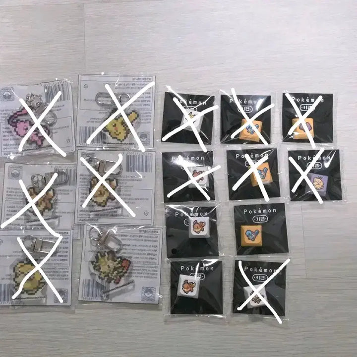 [BUNJANG] Pokemon Keycap Acrylic Keyring / cu 포켓몬 키캡 아크릴 키링 이브이 꼬부기 고라파덕 뮤 피카츄 메타몽