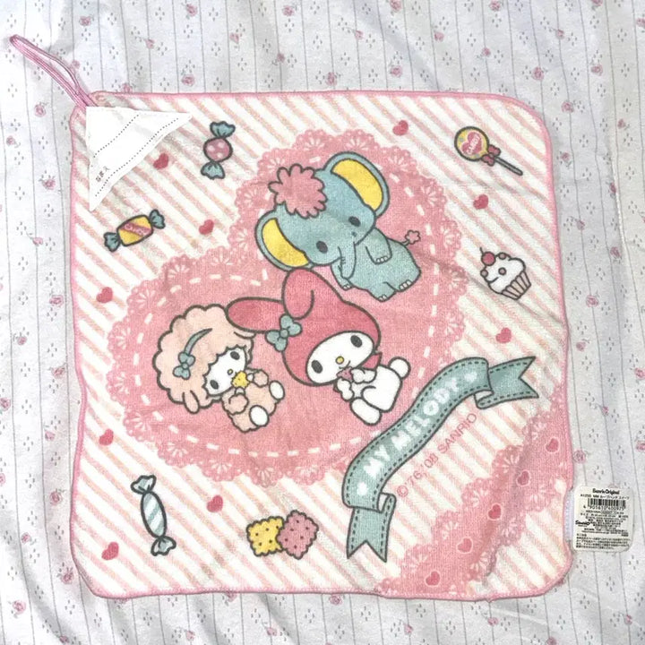 [BUNJANG] Sanrio My Melody Piano-chan Hand Towel (2008) / 고전 2008 마이멜로디 피아노짱 타월