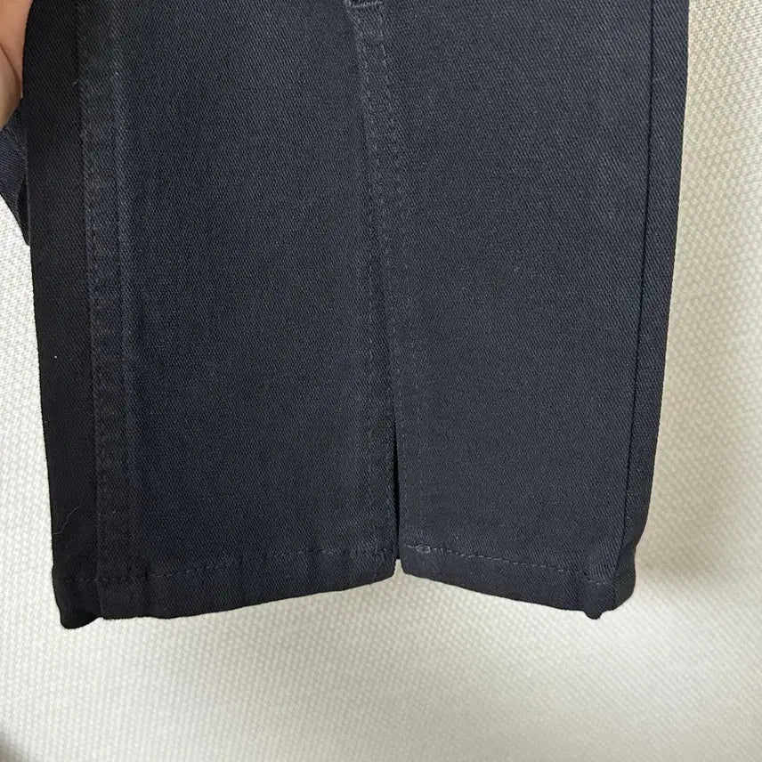 [BUNJANG] Black Side Slit Cotton Pants / 밑트임 바지 (새상품)
