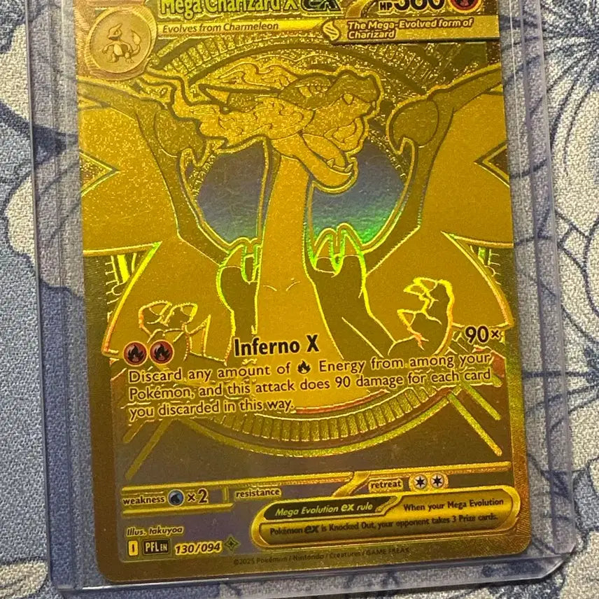 [BUNJANG] North American Mega Charizard X MUR Gold / 북미판 메가 리자몽 X MUR 골드