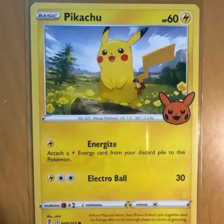 [BUNJANG] 2021 Halloween Pikachu Pokemon Card North America / 2021 할로윈 포켓몬카드 피카츄 북미