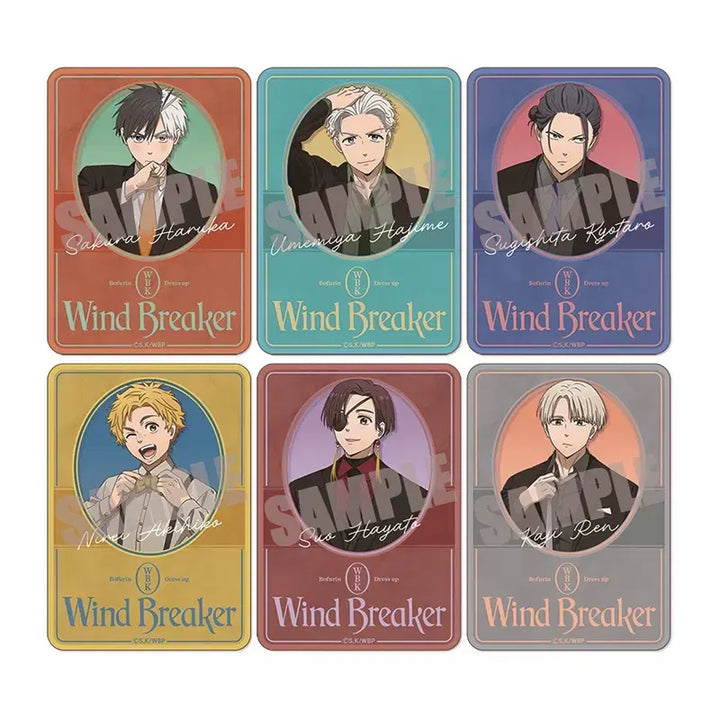 [BUNJANG] Wind Breaker Trading Clear Card Collection Dress Up Ver. (Random Single) / [랜덤] 윈드 브레이커 트레이딩 클리어카드 컬렉션 드레스 업Ver-단품