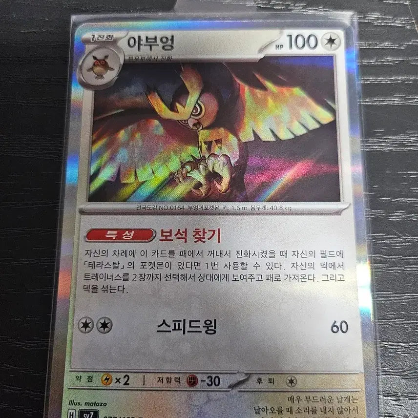 [BUNJANG] 077/102 R Yveltal Pokemon Card / 077/102 R 야부엉 포켓몬 카드