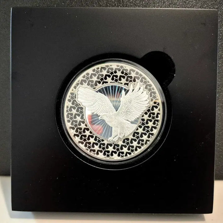 [BUNJANG] American Eagle 2oz Silver Coin (Limited Edition, Filigree &amp; Hologram) / 한정판) 아메리칸이글 필리그리 홀로그램 2온스 은화