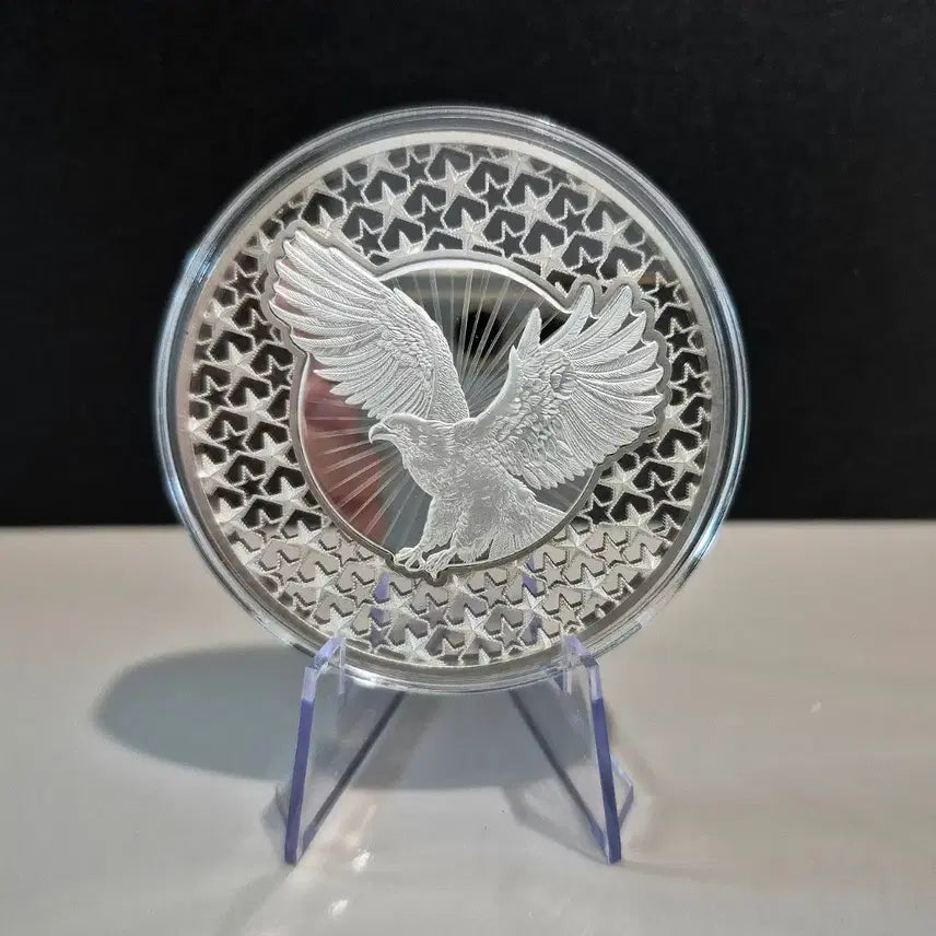 [BUNJANG] American Eagle 2oz Silver Coin (Limited Edition, Filigree &amp; Hologram) / 한정판) 아메리칸이글 필리그리 홀로그램 2온스 은화