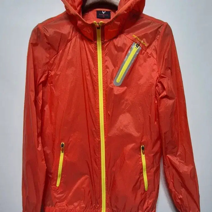 [BUNJANG] Balenkey Orange Hooded Windbreaker Jacket Size 90 / balenkey 바람막이 오렌지색 후드 자켓 90