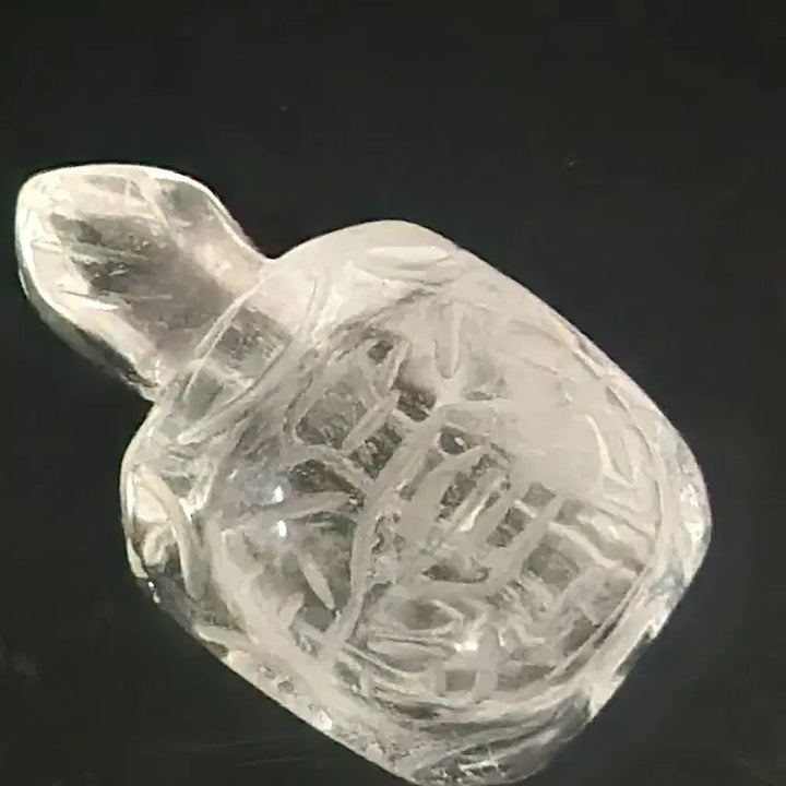 [BUNJANG] Carved Crystal Fortune Turtle Chinese Ceramic / 수정 조각  복 거북이        중국도자기