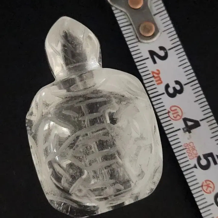 [BUNJANG] Carved Crystal Fortune Turtle Chinese Ceramic / 수정 조각  복 거북이        중국도자기