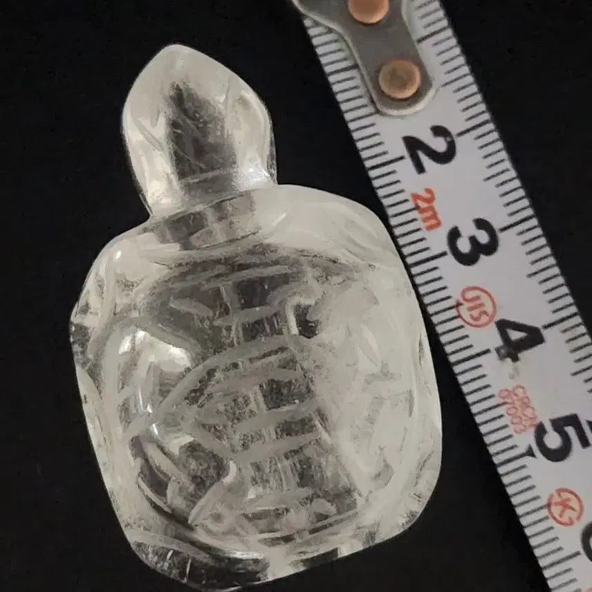 [BUNJANG] Carved Crystal Lucky Turtle Chinese Antique / 수정 조각  복 거북이        중국도자기