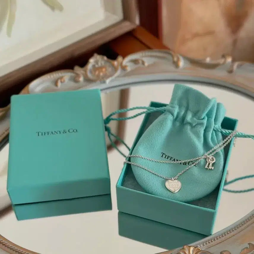 [BUNJANG] Tiffany &amp; Co. Return to Tiffany Heart &amp; Key Necklace Set / 티파니앤코 리턴투 하트 키 목걸이 세트