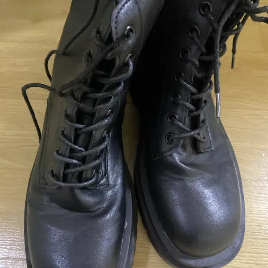 [BUNJANG] Black Walker Boots / 블랙 워커 부츠