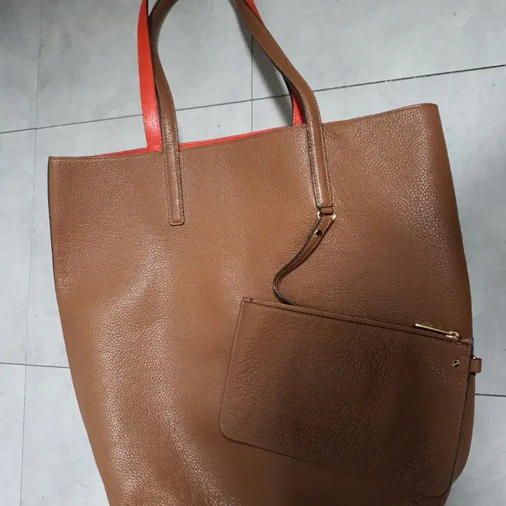 [BUNJANG] Reversible Natural Leather Tote Shoulder Shopper Bag Large / 리버서벌 Reversible 천연 가죽 토트, 숄드백, 쇼퍼백 Large