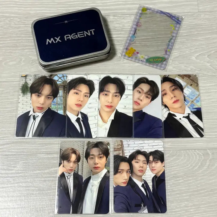 [BUNJANG] Monsta X 2022 6th Generation Fan-con MX Agent Tin Case Photocard Set / 몬스타엑스 2022 6기 팬콘 MX AGENT 틴케이스 포카 세트