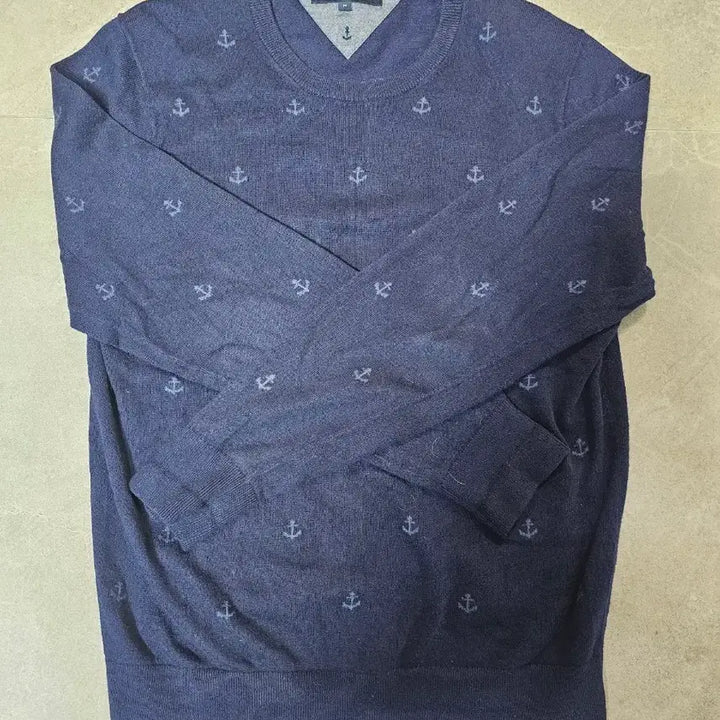 [BUNJANG] Tommy Hilfiger Anchor Pattern Knit Sweater M / 타미힐피거 앵커 패턴 니트 M