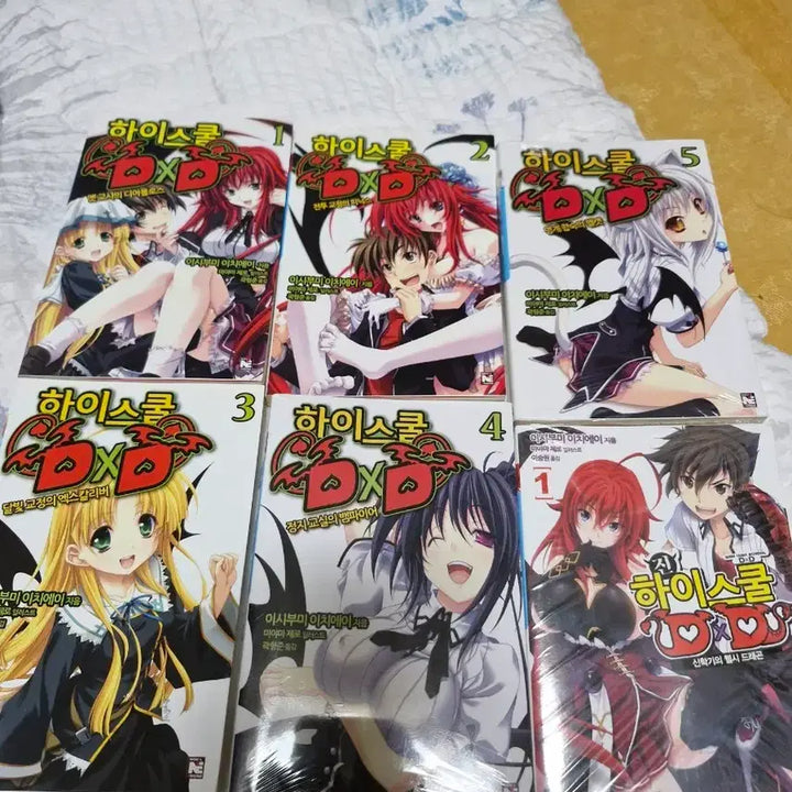 [BUNJANG] High School DxD 1-5 + Shin High School DxD 1 Set (Sealed) / [미개봉3권/택포] 하이스쿨DxD 1-5 + 진DxD 1권 세트