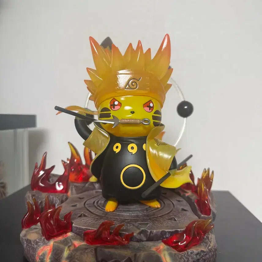 [BUNJANG] Naruto Six Paths Sage Pikachu Resin Figure / 나루토 피카츄 육도선인 레진 피규어