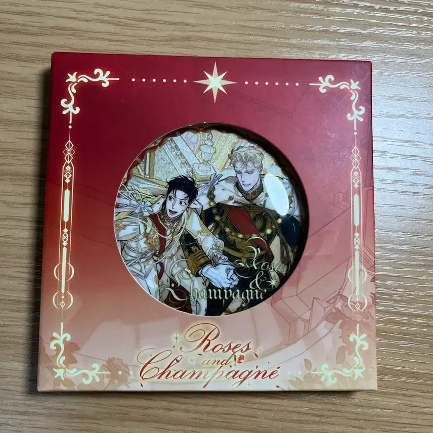 [BUNJANG] Roses and Champagne Can Badge / 장미와샴페인 캔뱃지