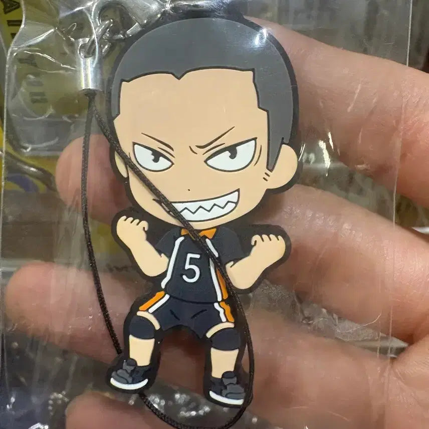 [BUNJANG] Haikyuu!! Tanaka Rubber Strap / 하이큐 타나카 러버 스트랩