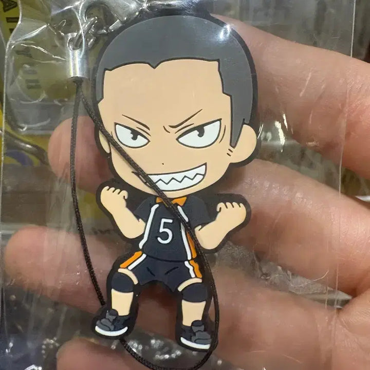 [BUNJANG] Haikyuu!! Tanaka Rubber Strap / 하이큐 타나카 러버 스트랩
