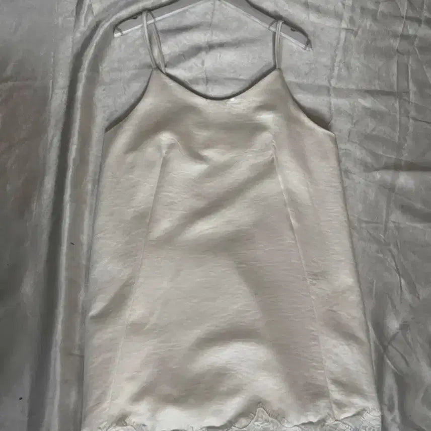 [BUNJANG] Daybin Silky Sleep Layer Lace Dress / 데이빈 사일 실키 슬립 레이어 레이스 ops 새틴 원피스