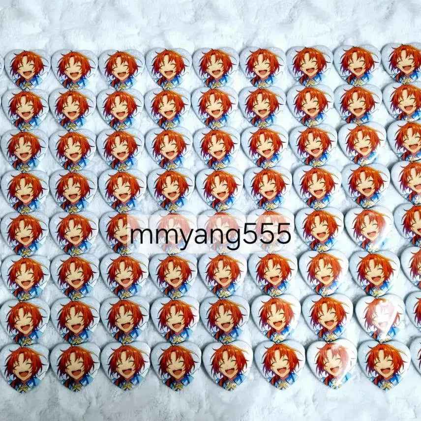[BUNJANG] Ensemble Stars Tsukynaga Leo 3rd Anniversary White Suit Heart Can Badge Bundle / (이번주만 가격내림)츠키나가 레오 3주년 백정장 하트 캔뱃지