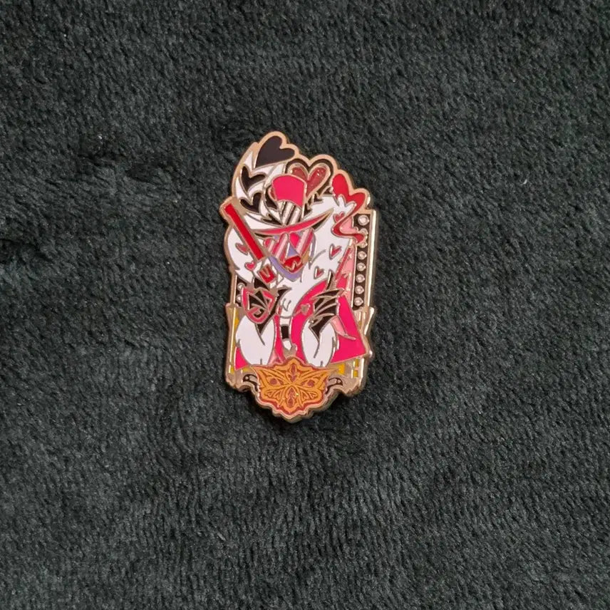 [BUNJANG] Hazbin Hotel Valentino Metal Badge / 해즈빈 호텔 발렌티노 금속 뱃지