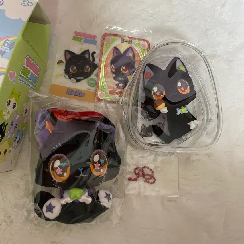 [BUNJANG] NCT WISH Wishcat Kuku Cat Riku Plush Figure Keychain Collaboration Set / 엔시티위시 위시캣 쿠쿠냥 리쿠 인형 피규어 키링 콜라보