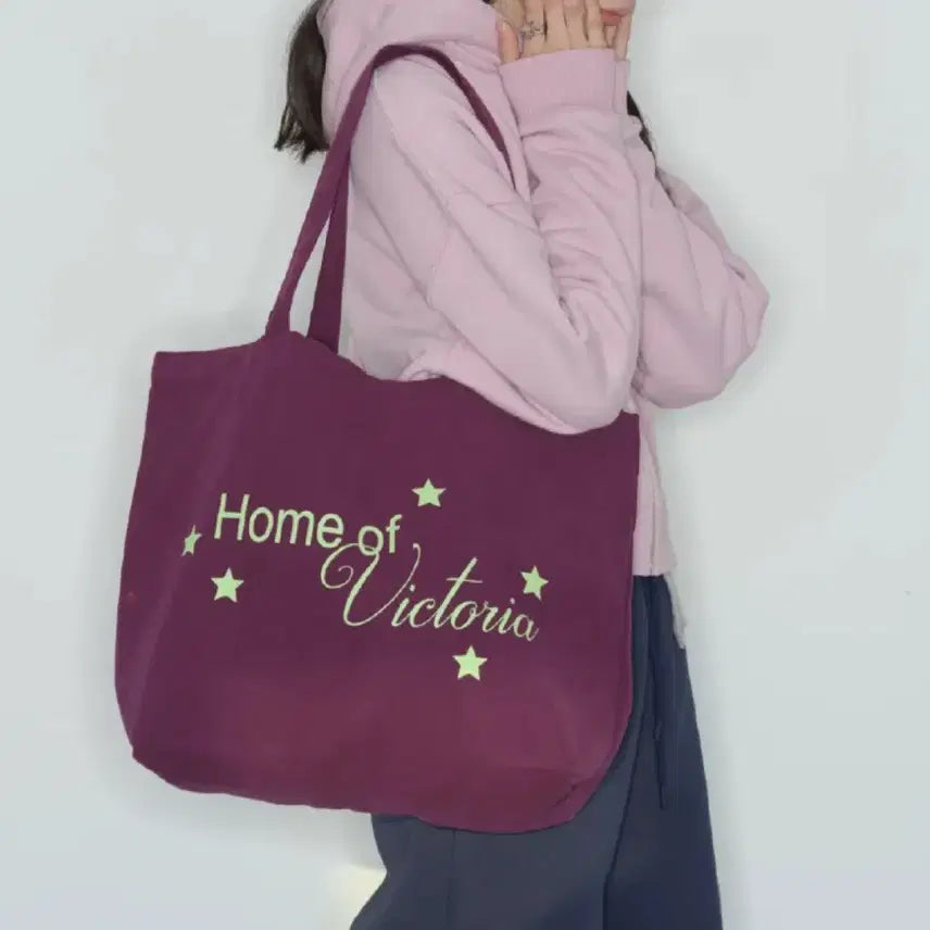 [BUNJANG] Homebodythings Purple Eco Bag / 퍼플 컬러 보라 에코백 홈바디띵즈