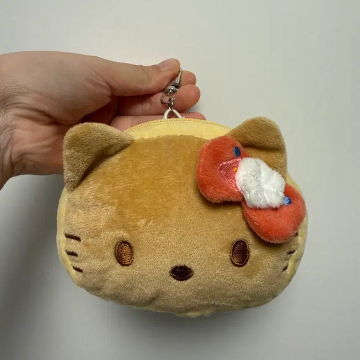 [BUNJANG] Hello Kitty Pancake Pouch Doll Keychain / 정품) 헬로키티 팬케이크 파우치 인형키링 최종가