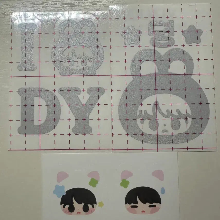 [BUNJANG] NCT127 Doyoung Vans Sticker Fan (Dan-im Doyangyi) Lightstick Accessory Set / nct127 엔시티 도영 반스 반사스티쿠 믐뭔봉 응원봉 다님 도냥이 부채