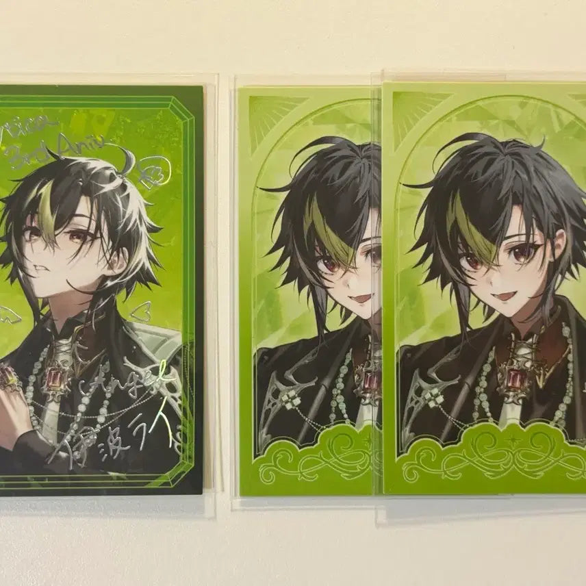 [BUNJANG] Nijisanji DTCA 3rd Anniversary Cheki Inami Rai Rare 1 Normal 2 Set / 니지산지 디티카 3주년 체키 이나미 라이 레어1 노말2 세트