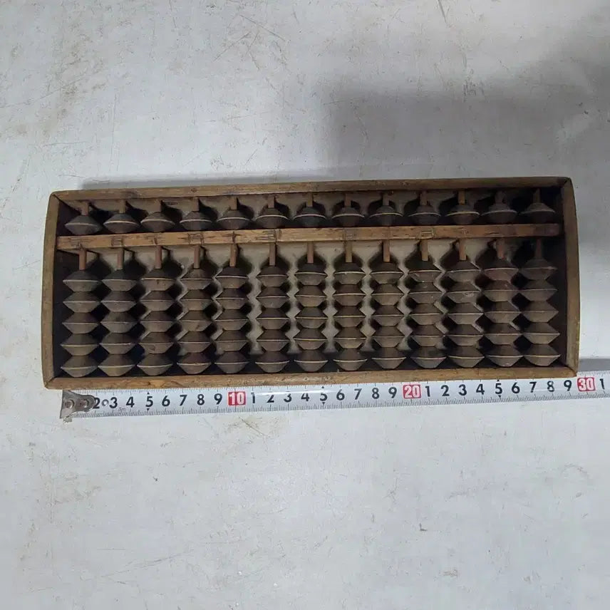 [BUNJANG] Vintage Wooden Abacus Calculator / 오래된 주판  계산기 -  근대사. 소품용.주산