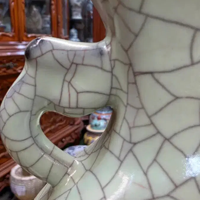 [BUNJANG] Song Dynasty Celadon Yi-type Meiping Vase / 송나라 고도자 진금 양이 포윌병 0520