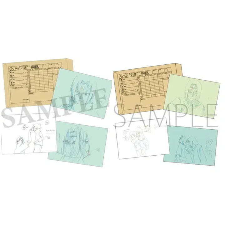 [BUNJANG] Naruto Itachi Sasuke 20th Anniversary Reproduction Art Set / 나루토 이타치 사스케 20주년 복제원화 복제원고 세트