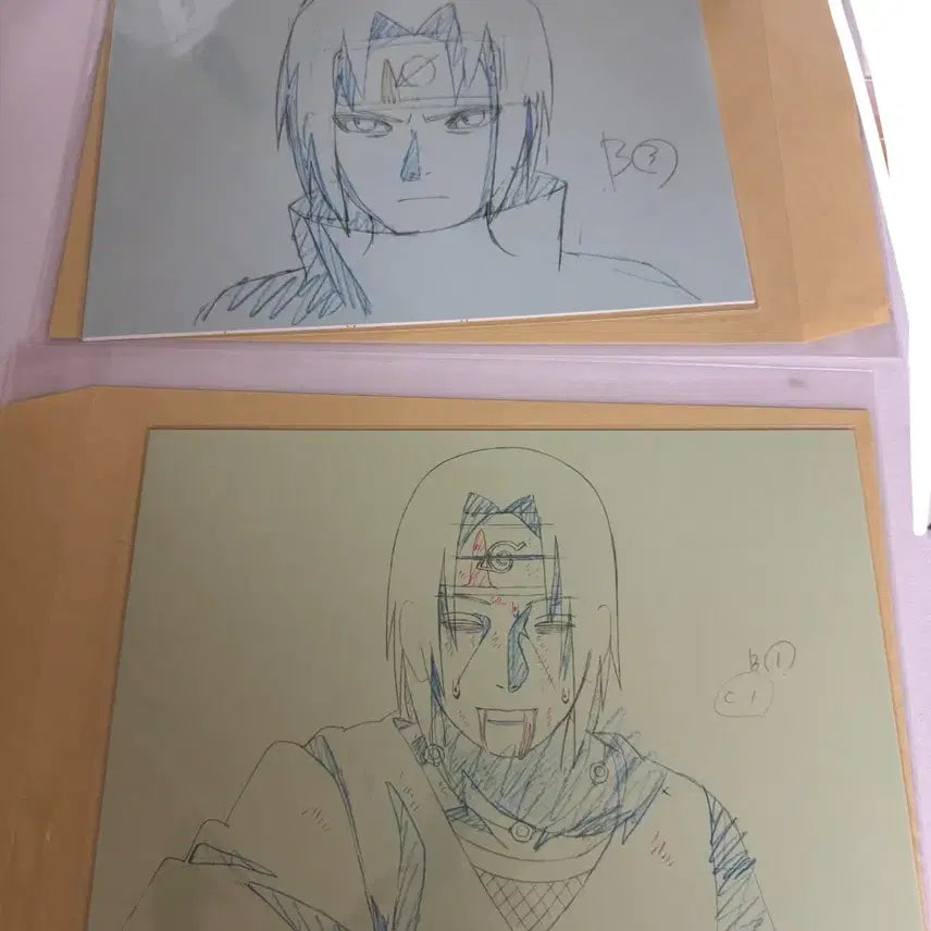 [BUNJANG] Naruto Itachi Sasuke 20th Anniversary Reproduction Art Set / 나루토 이타치 사스케 20주년 복제원화 복제원고 세트