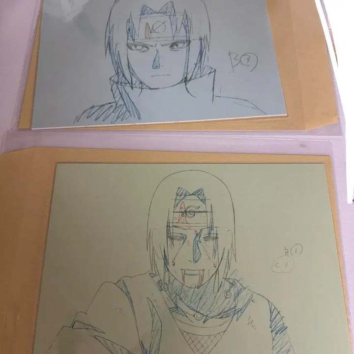 [BUNJANG] Naruto Itachi Sasuke 20th Anniversary Reproduction Art Set / 나루토 이타치 사스케 20주년 복제원화 복제원고 세트