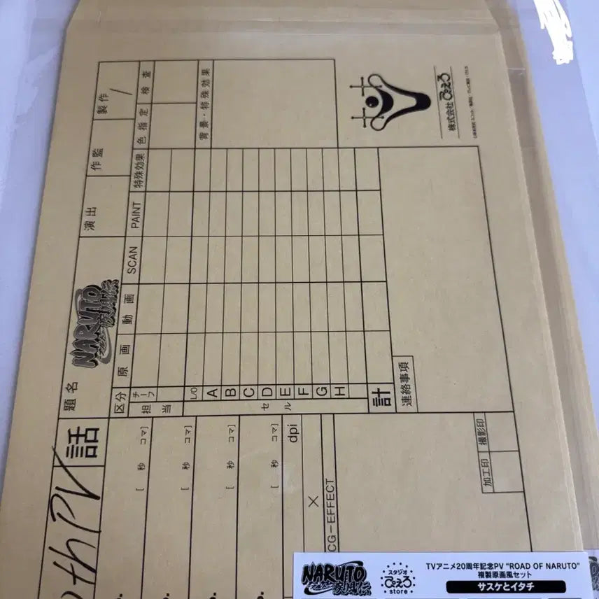 [BUNJANG] Naruto Itachi Sasuke 20th Anniversary Reproduction Art Set / 나루토 이타치 사스케 20주년 복제원화 복제원고 세트