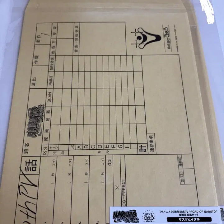 [BUNJANG] Naruto Itachi Sasuke 20th Anniversary Reproduction Art Set / 나루토 이타치 사스케 20주년 복제원화 복제원고 세트