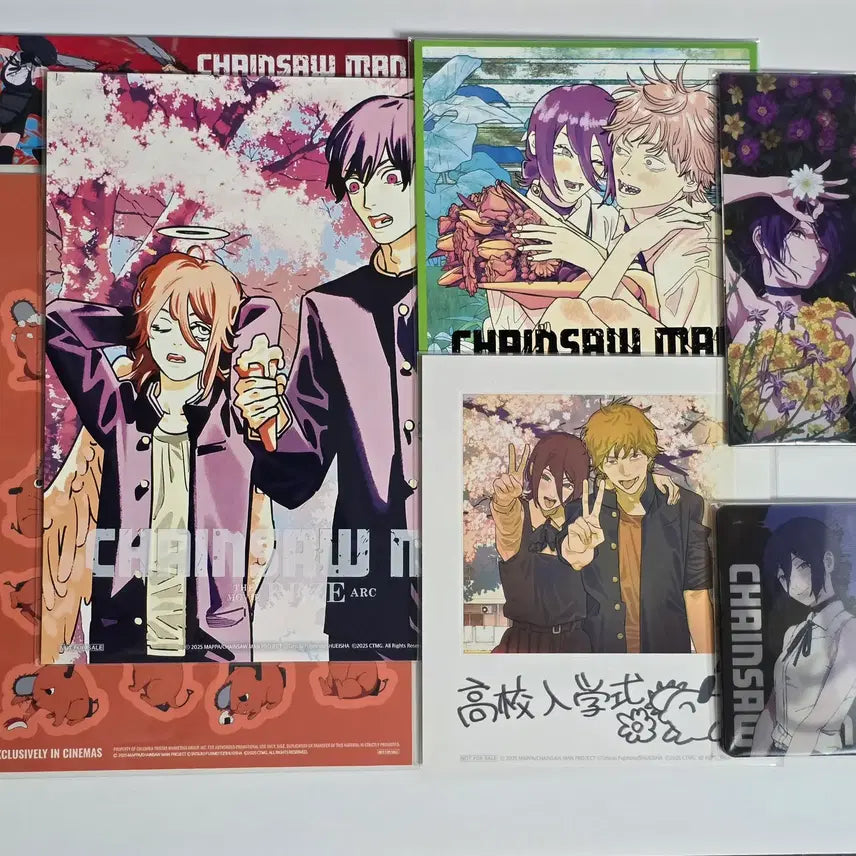 [BUNJANG] Chainsaw Man: Reze Arc Special Set (Illustrated Board, Lenticular, Bookmark, Sticker) / 체인소맨 레제편 특전 일괄 [색지, 북마크, 렌티큘러, 일러보드,스티커]