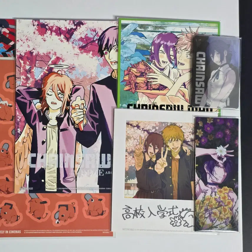 [BUNJANG] Chainsaw Man: Reze Arc Special Set (Illustrated Board, Lenticular, Bookmark, Sticker) / 체인소맨 레제편 특전 일괄 [색지, 북마크, 렌티큘러, 일러보드,스티커]