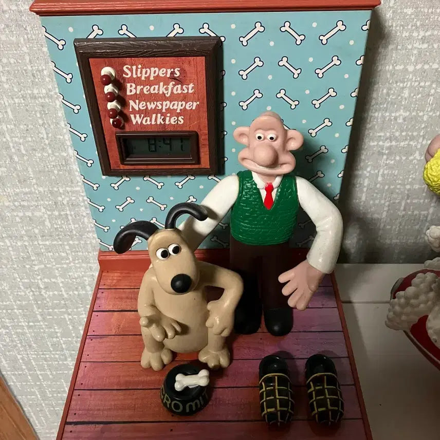 [BUNJANG] Wallace &amp; Gromit Alarm Clock Figure / 월레스와 그로밋 시계