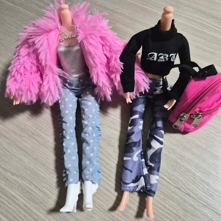 [BUNJANG] Articulated Doll Body &amp; Outfit Bundle Set (Compatible) / 가동성 좋은 관절 인형 바디 &amp; 의상 2세트 일괄 (호환품)