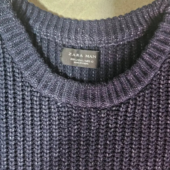 [BUNJANG] ZARA MAN Color Block Knit / 자라 ZARA MAN 컬러블록 니트