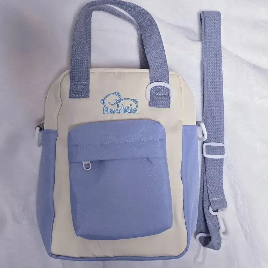 [BUNJANG] 20cm Plush Doll Ita Bag Crossbody Pouch / 20cm 솜인형 이타백 크로스백 가방 파우치 청회색